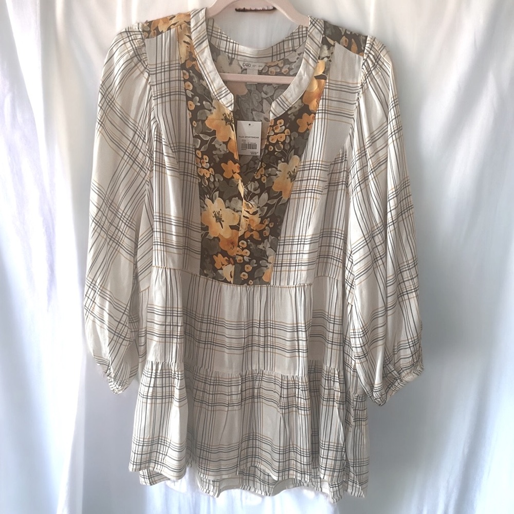 NWT Boho V-Neck Blouse by Cato - Size 18